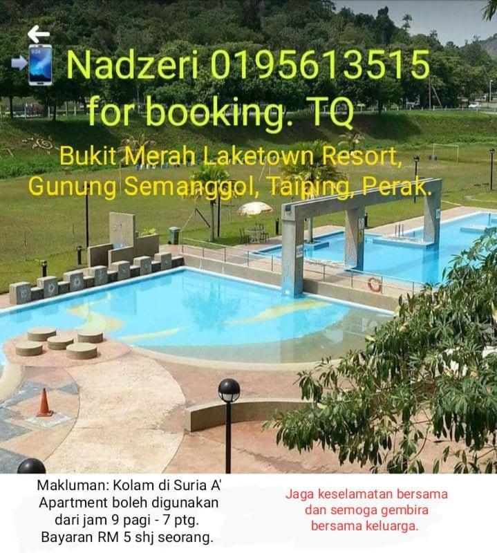 Sanie Guest Room Suria A' Apartment, Bukit Merah Laketown Resort Kampong Kubu Gajah  Exterior foto
